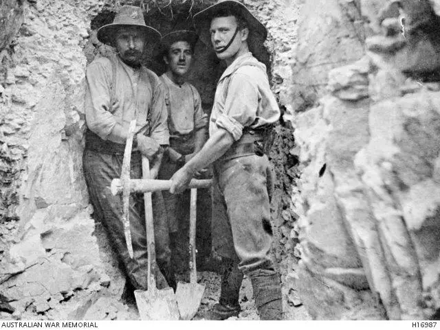 Australian soldiers at Larkhill