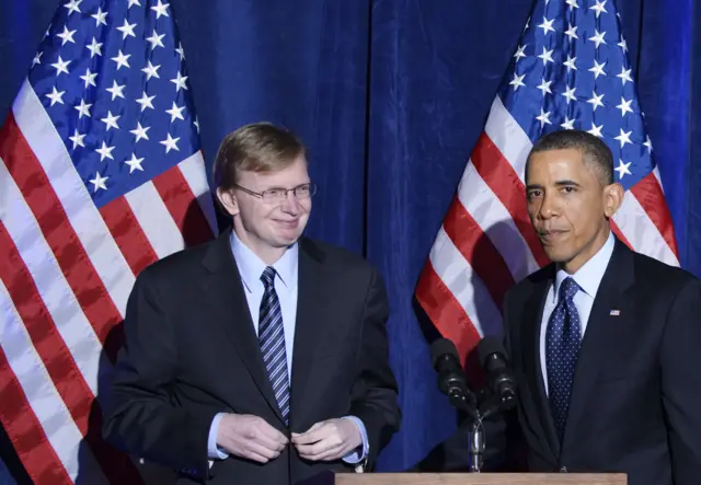 Jim Messina with Barack Obama