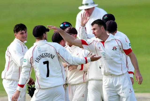 Lancashire celebrate victory