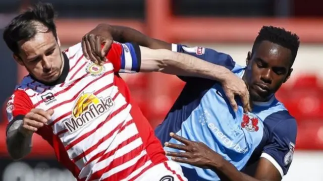 Crewe in action against Leyton Orient