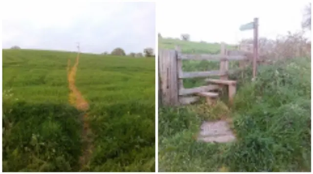 Moors lane footpath