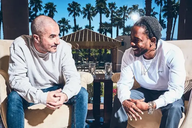 Zane Lowe and Kendrick Lamar