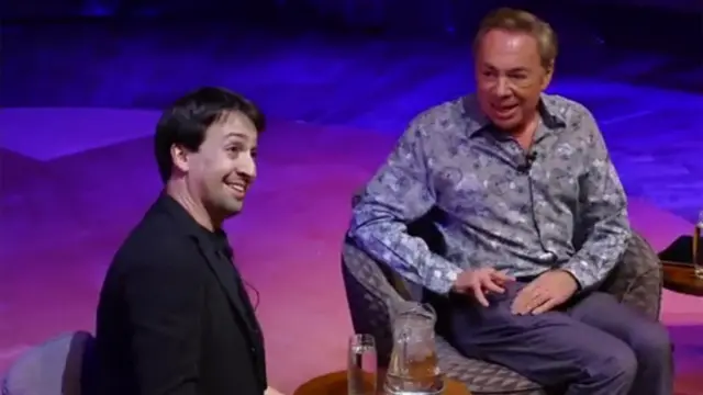 Lin-Manuel Miranda and Andrew Lloyd Webber