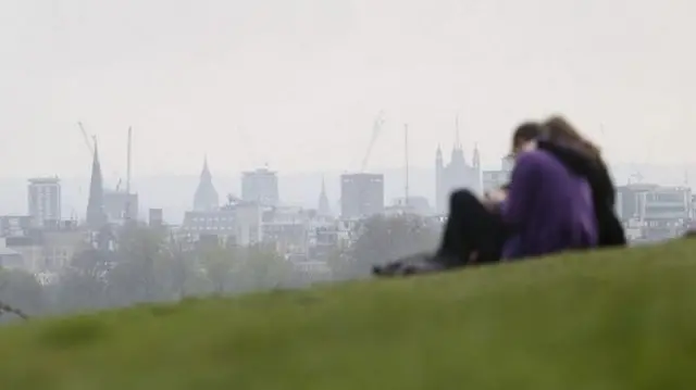 Pollution over London