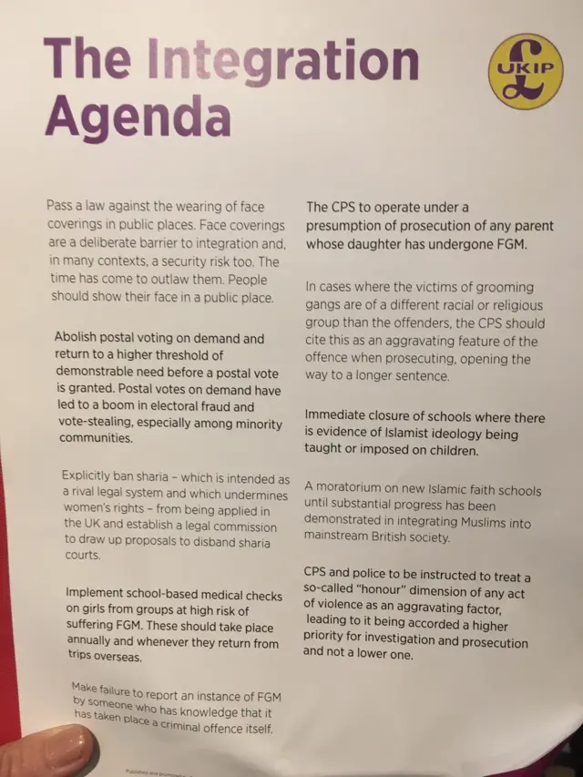 UKIP's integration agenda