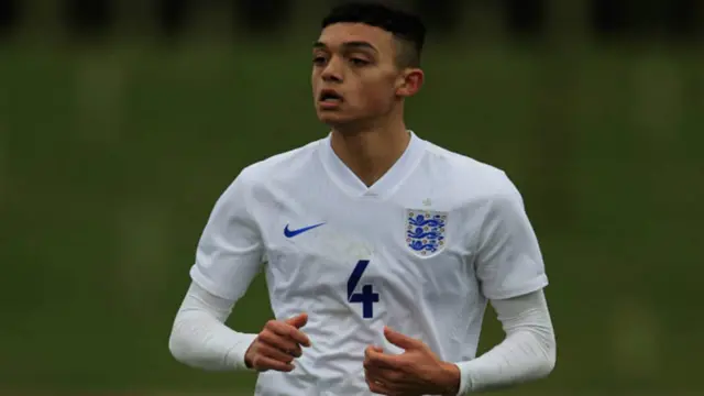 Andre Dozzell in action for England