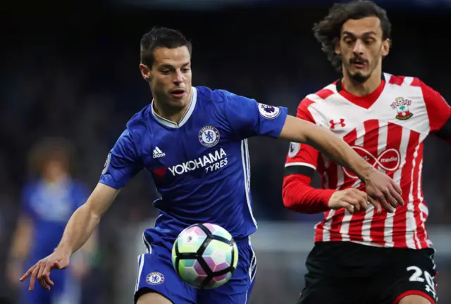 Cesar Azpilicueta and Manolo Gabbiadini