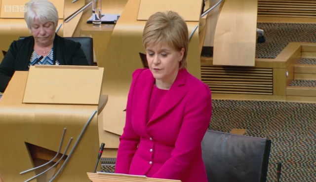 First Minister Nicola Sturgeon