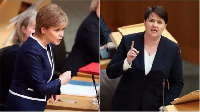 Nicola Sturgeon and Ruth Davidson are set for another Holyrood clash over the welfare reform policy