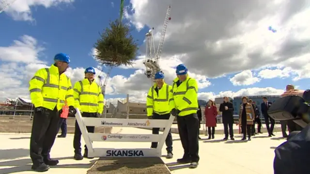 Topping out ceremony at AstraZeneca