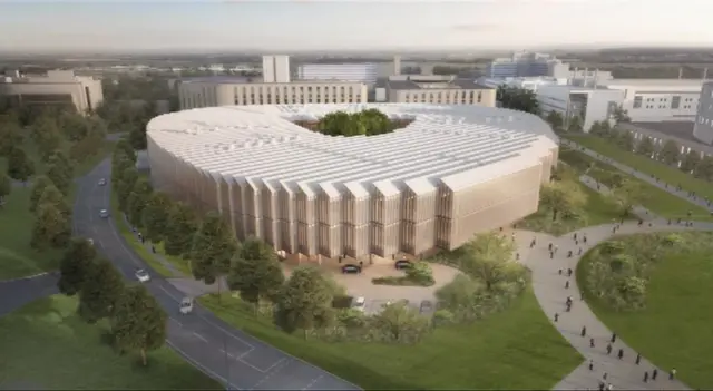 Artists impression of new AstraZeneca building