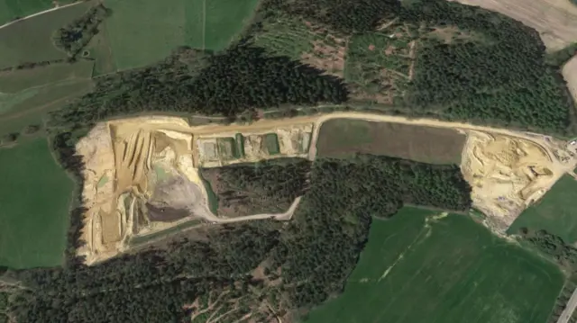 Brickworth Quarry at Whiteparish, Wiltshire