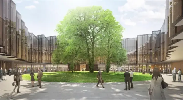 Artists impression of new AstraZeneca building