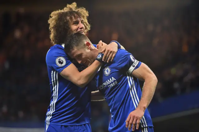 David Luiz and Gary Cahill