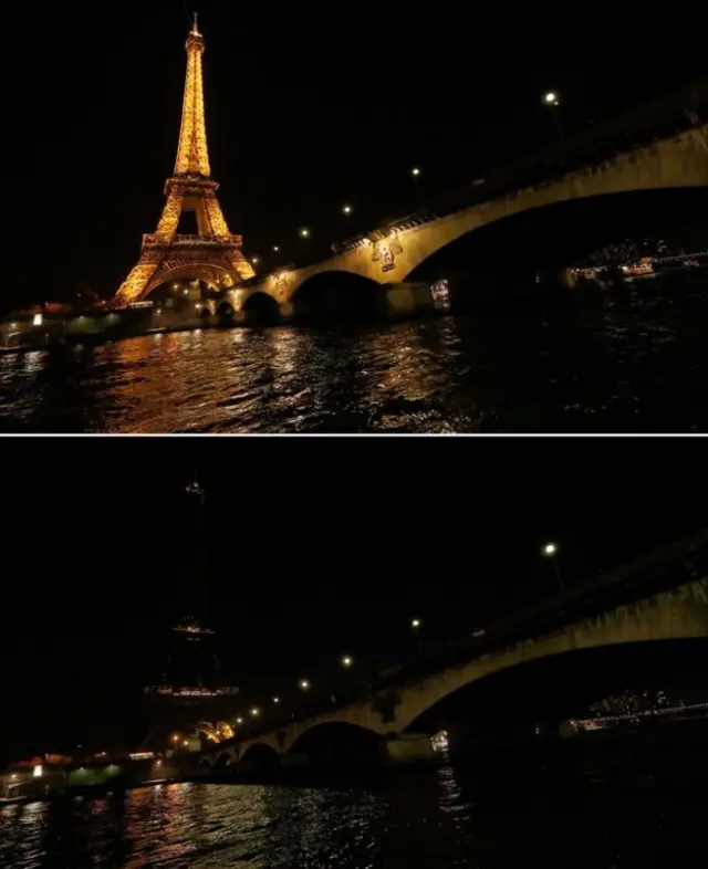 The Eiffel Tower went dark in Paris