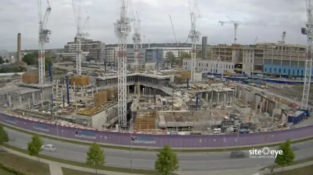 Construction of new AstraZeneca building