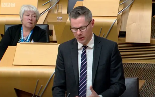 Finance Secretary Derek Mackay