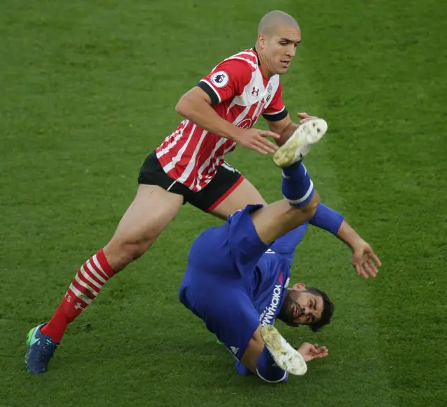 Oriol Romeu and Diego Costa