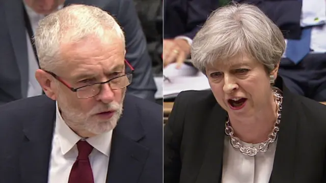 Jeremy Corbyn and Theresa May