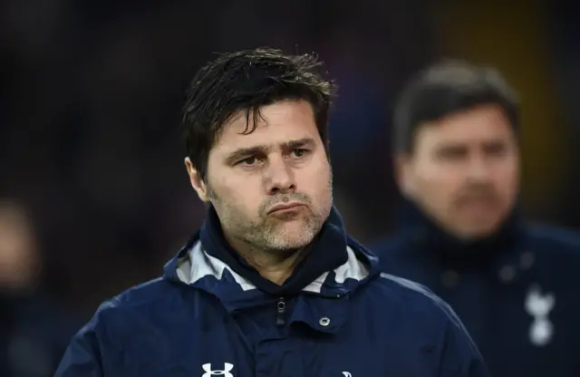 Mauricio Pochettino of Tottenham ahead of the match