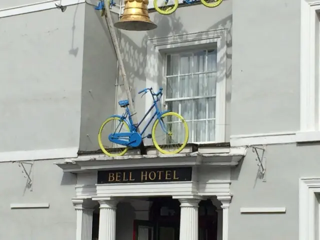 Yellow bike in Driffield