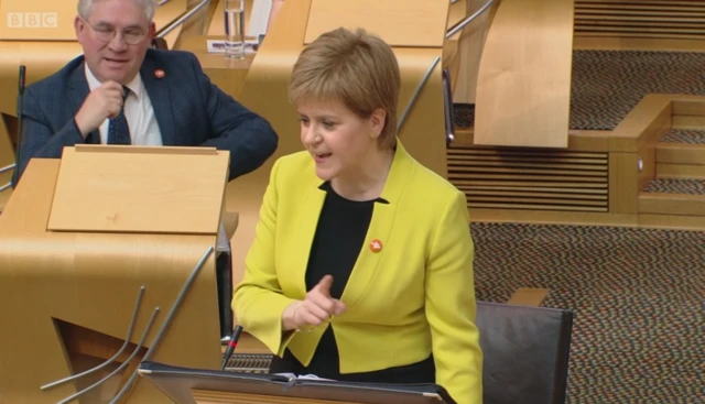 First Minister Nicola Sturgeon