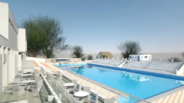 Artists impression of Broomhill Lido