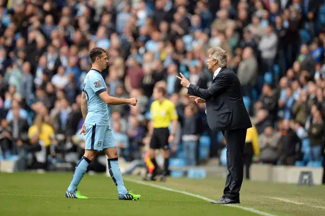 Manuel Pellegrini and Martin Demichelis.