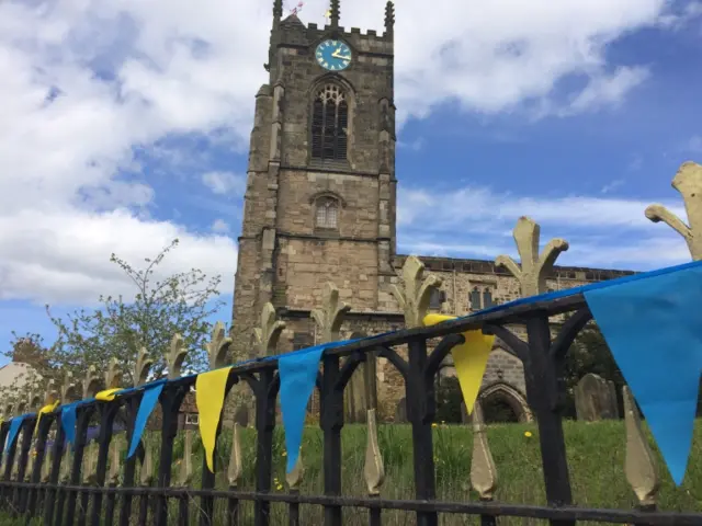 Bunting in Pocklington