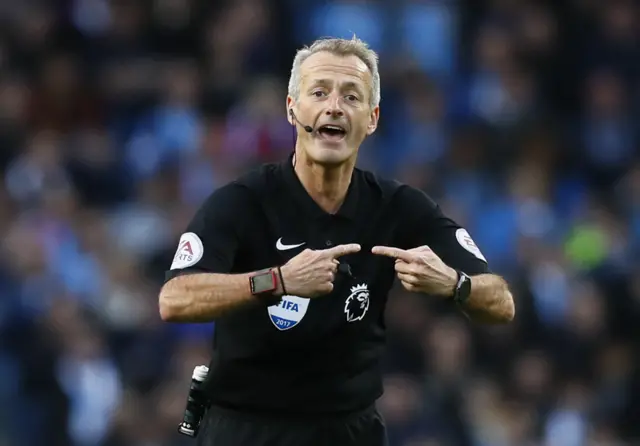 Referee Martin Atkinson