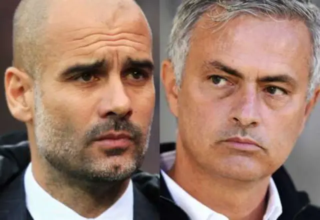 Pep Guardiola and Jose Mourinho