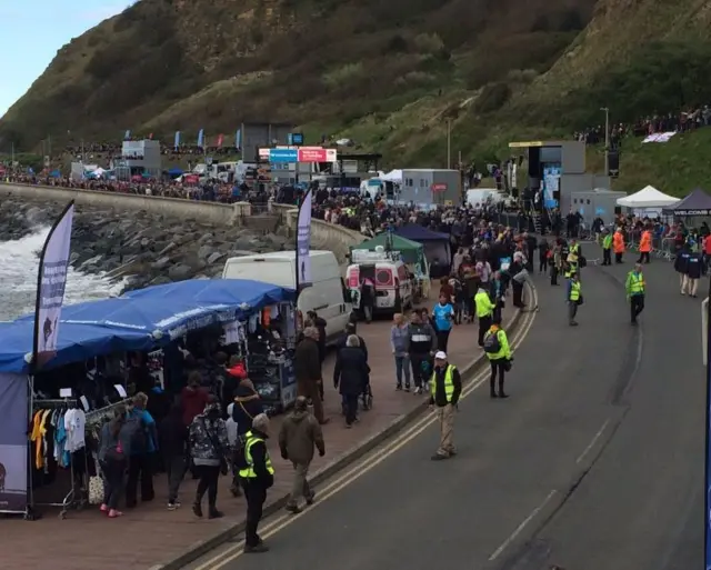 Finish line of the Tour de Yorkshire