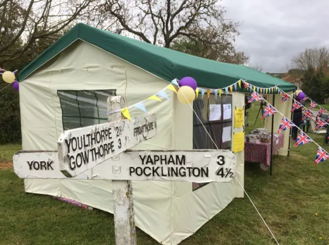 Tea stall in Bishop Wilton