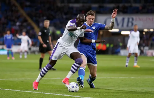 Mo Diame and Greg Halford