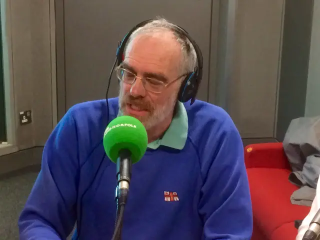 Richard Bearman in radio studio