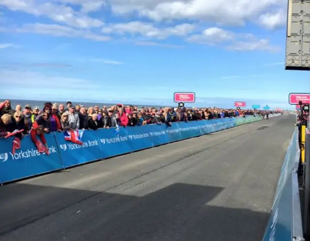 Finish line of the Tour de Yorkshire