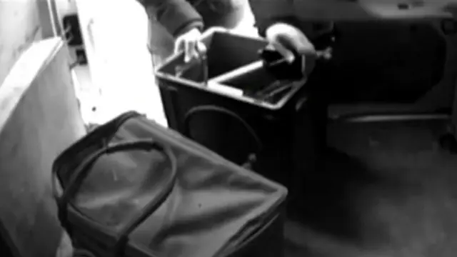 Items being stolen from a van