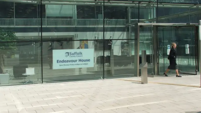 Entrance to Endeavour House, Ipswich
