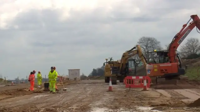 Construction work on NDR