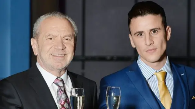 Lord Sugar with Joseph Valente