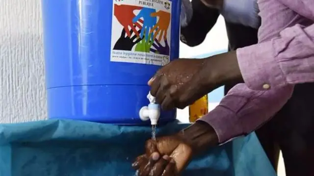 Washing hands