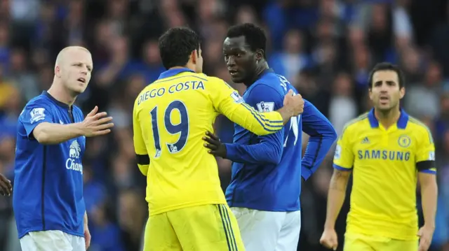 Diego Costa and Romelu Lukaku