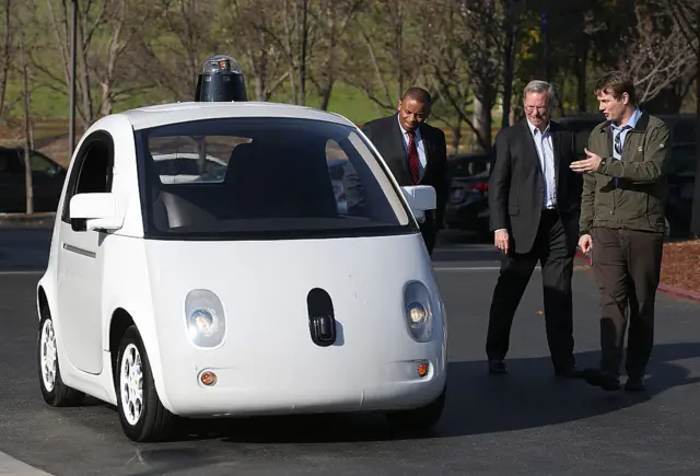 A driverless car