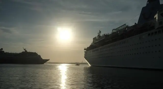 US Royal Caribbean Cruise line ship Azamara Quest enters the port of Havana