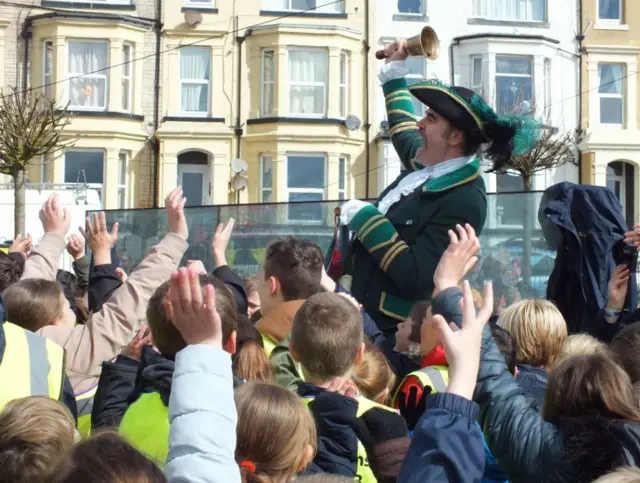 Town crier in Bridlington