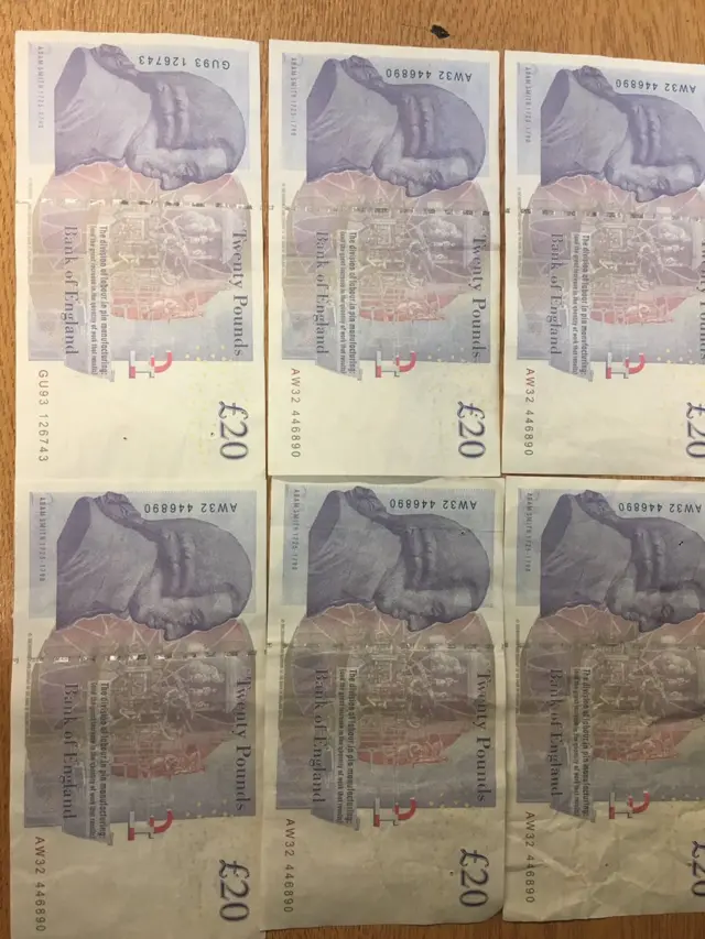 £20 notes