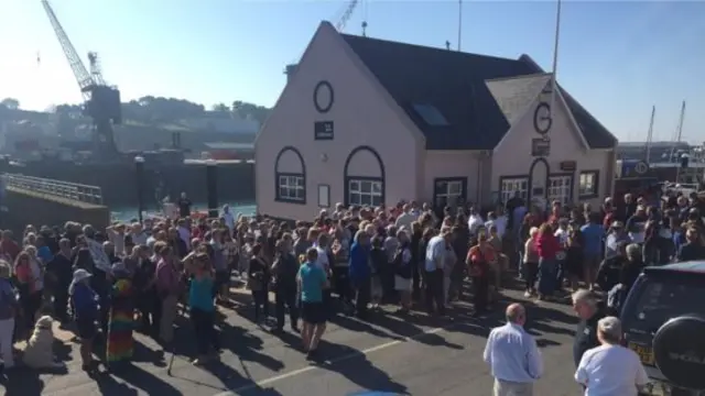 RNLI protest