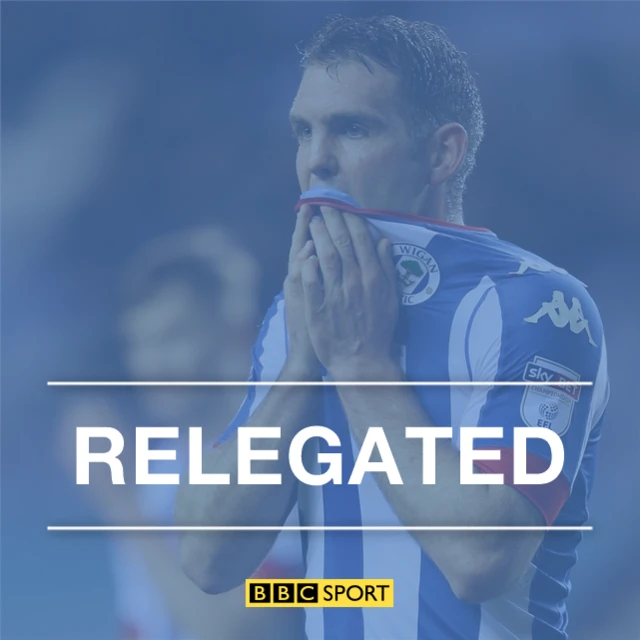 Wigan relegated