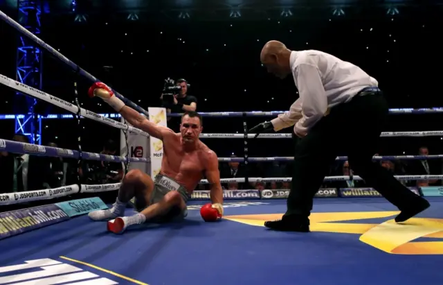 Klitschko down