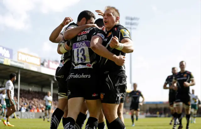 Exeter celebrate